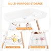 JMMD Baby Changing Table, Changing Station for Nursery, Adjustable Height