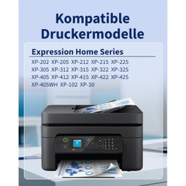 18XL Multipack Printer Cartridges Compatible with Epson 18 XL Cartridges for Expression Home XP-322 XP-215 XP-205 XP-225 XP-305 XP-325 XP-422 XP-405 XP-415 XP-425 XP-315 XP-312 XP-425 XP-412 (Pack of
