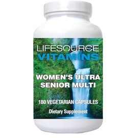 LifeSource Vitamins Woman's Senior Multi - Developed Specifically for Women Over 50-180 Capsules- 60 Day Supply