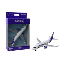 Daron Toy Airplane – Avelo Airlines – Die-Cast Metal Model 737 Plane with Plastic Parts and Rolling Wheels for Kids Ages 3+