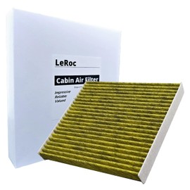 LeRoc Cabin HVAC Air Filter with Activated Carbon, Replacement for 6090C, CF11671, CAF1864P, 68406048AA, Jeep Grand Wagoneer, Mazda EG21-61-P11, CX-7, Dodge RAM 1500, Classic, 2500, 3500, 4500, 5500