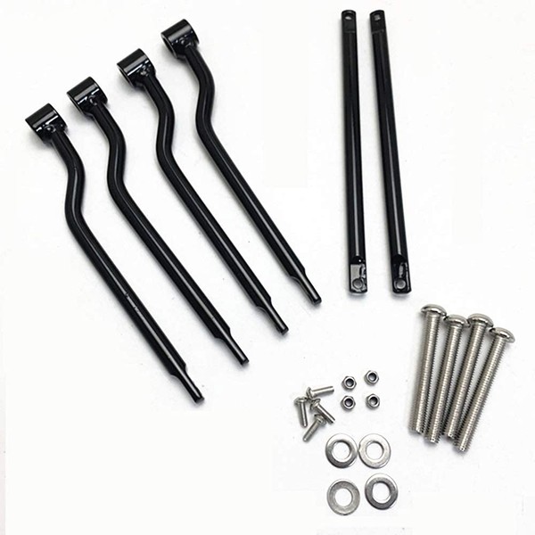 E-Bro Universal Saddlebag Support Bars Brackets for Harley Davidson (Black)