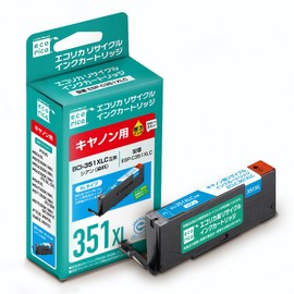 Ecolica ESP-C351XLC (ECI-C351XLC) Remanufactured Ink Compatible with Canon BCI-351XLC Remaining Level Indicator