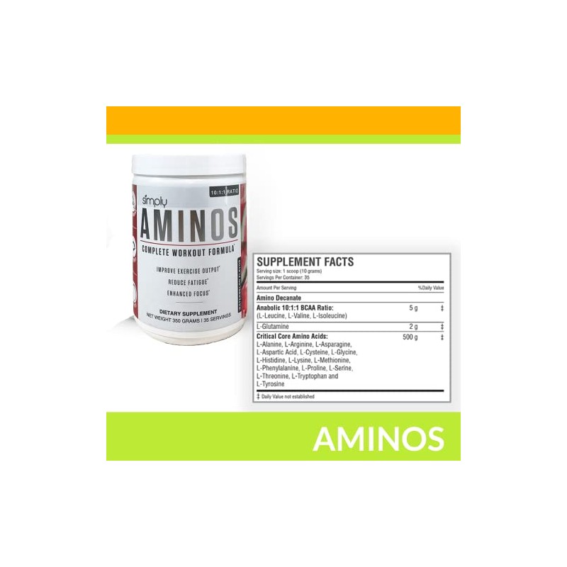 Aminos complete workout Formula 350 gramos 35 servicios sabor Sandia
