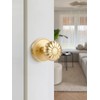 SORWDUERM Gold Door Knobs Passage Door Knobs Brushed Gold Interior