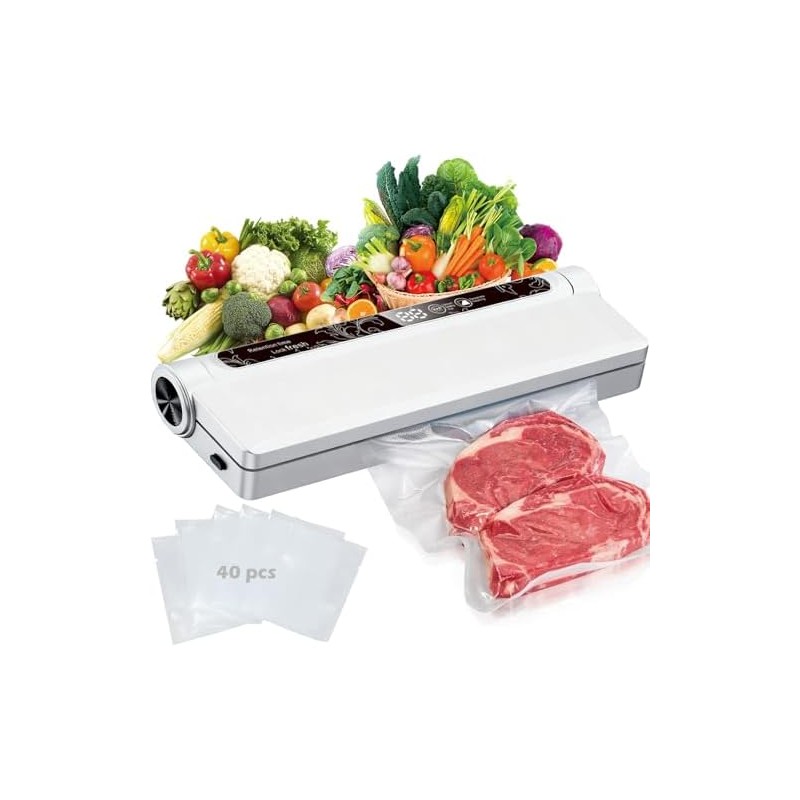 Selladora al Vacio Profesional EMAGIE para Alimentos con Pantalla LED