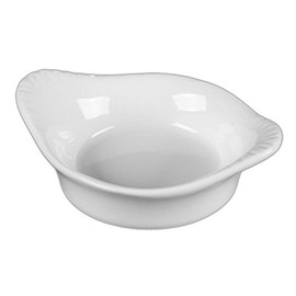 Holst Porzellan CB 0991 Mini Bowl 7 cm with Flame Relief "Crème Brulee" White 9 x 7 x 2.5 cm 0.04 L Set of 6