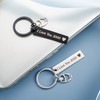 Set of 2 Key Rings with Engraving Letter I Love