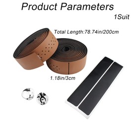 NingMengXYRHZB 1 Set Bicycle Handlebar Tape Non Slip Bike Bar Tape Bike Handlebar Tape with Bar Plugs for Road Bike Mountain Bikes