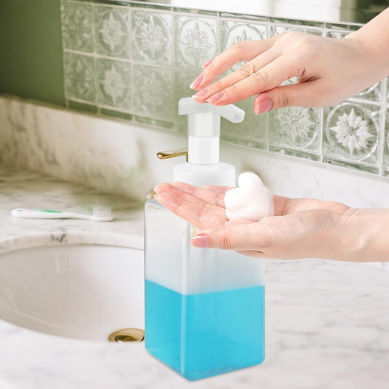 3 Pack Foaming Soap Dispenser Empty Plastic Foam Pump Bottle