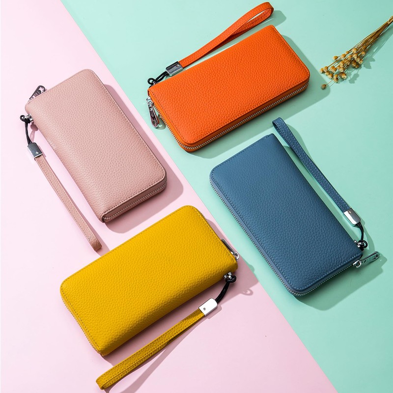 Bearneko Wallet, Long Wallet, Genuine Leather, Large Capacity, Skimming Prevention,