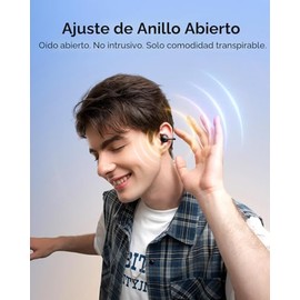 Baseus Bass BC1 Auriculares de Oreja Abierta con Clip, Auriculares con Comodidad de Anillo Abierto con Clip de Ajuste de Triple Curva, Sonido Potente 