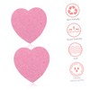 FOMIYES 120pcs Compressed Natural Wood Pulp Facial Cleansing Sponges Heart