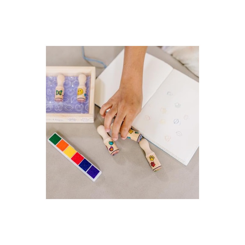 Melissa & Doug Sellos Con Mango De Madera, Artes y