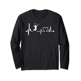 Badminton Birdie Love: Jump Serve Heartbeat T Shirt