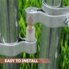 Chain Link Fence Gate Post Hinges - Heavy Duty Galvanized