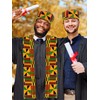 2 Pcs African Hats Kente Scarf Sets African Turban Dashiki