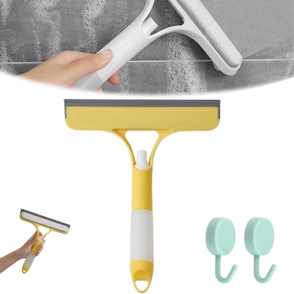 3 in 1 Window Cleaning Scraper, Squeegee with Sprayer, 3