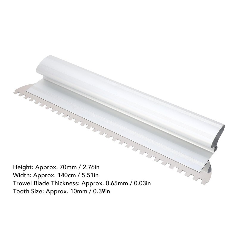 Tile Trowel, 2/5x2/5in Square Notch Trowel Tile Adhesive Spreader Tile