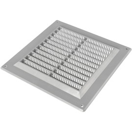 Ozo Brothers 6 x 6 Inch Gray Vent CoverBuilt-in Insect Guard Screen - Square Air Return GrillePlastic Vent CoverLouvered DesignHVAC Ventilation Inner Dimensions: 4.6 x 4.6 inch,6x6 Inch
