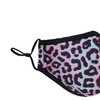 Reusable washable 3 layers cotton cloth - grey - leopard
