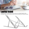 Laptop Stand Aluminium Alloy Adjustable Height Nonslip Rubber Pads Foldable