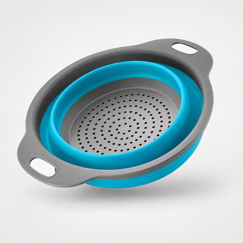 Collapsible Drain Basket for Washing Fruits and Vegetables – Space-Saving