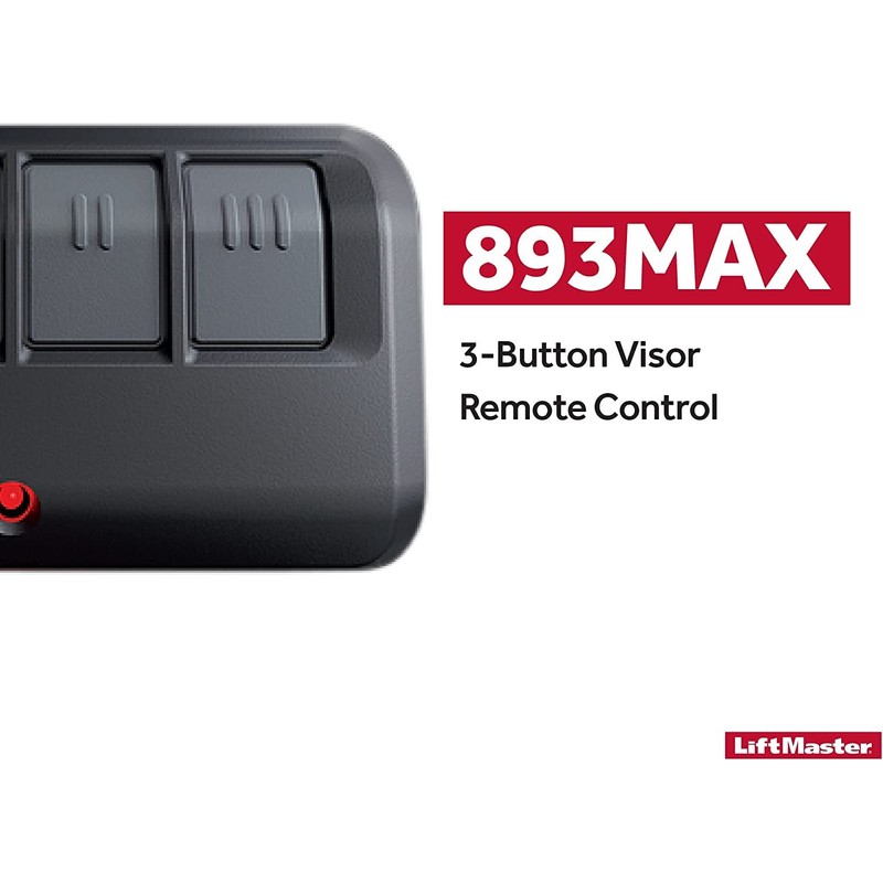 Liftmaster 893MAX 3-Button Remote Control - for Garage, Gate Openers,