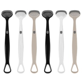 Adorila Paquete De 6 Cepillos Y Raspadores De Lengua, Limpiador De Lengua Para Adultos, Limpiador De Raspador De Lengua Para Higiene Bucal Y Aliento Fresco
