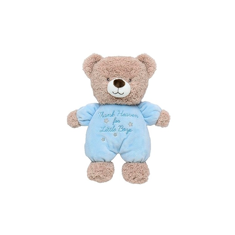 Little Me Plush Bear Rattle with Thank Heaven for Little