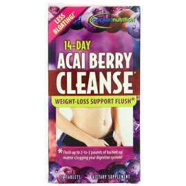 Applied Nutrition 14-Day Acai Berry Cleanse Supplement Tablets 56 Count 2 Pack