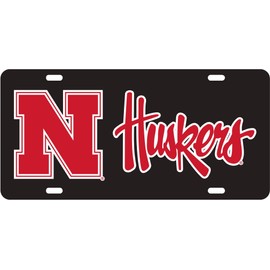 Decorvo College License Plate Acrylic Tag - Car Truck Accessory (Nebraska)