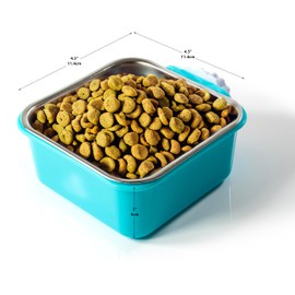 Crate Dog Bowls Set 6 PCS - Small Stainless Steel Crate Dog Water and food Feeder Bowl - Removable and Hanging Bowls for any pet Dogs, Cat, Birds, and Small Animals, Puppy Crate Bowl - Cute Metal Dish