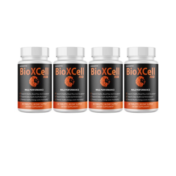 pharmagetics BioXCell Max Performance Supplement, BioXCells Tablets- 4 Bottles