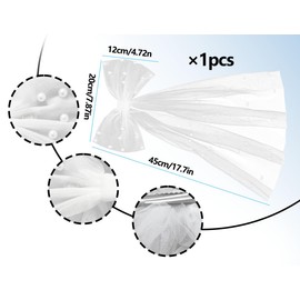 Lhbwhiz Bridal Hair Bow Veil, Short Wedding Veil, White Pearls Tulle Hair Accessories with Butterfly Hair Clip, Bridal Party Decoration, for Women Bridal Accessories