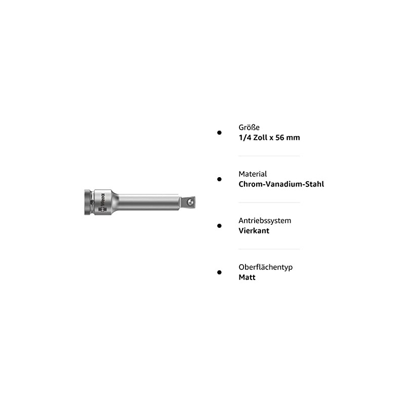 Wera 05003527001 8794 A - 1/4-Inch Zyklop Wobble Extension -