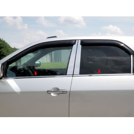 707Motoring Stainless Polished Chrome Window Sill Trim Set 4PC, Compatible with Acura MDX 2001-2006 (4-Door, SUV)