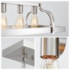 WUZUPS 5-Light Metal Pot Hanging Rack Chandelier Linear Pendant Ceiling