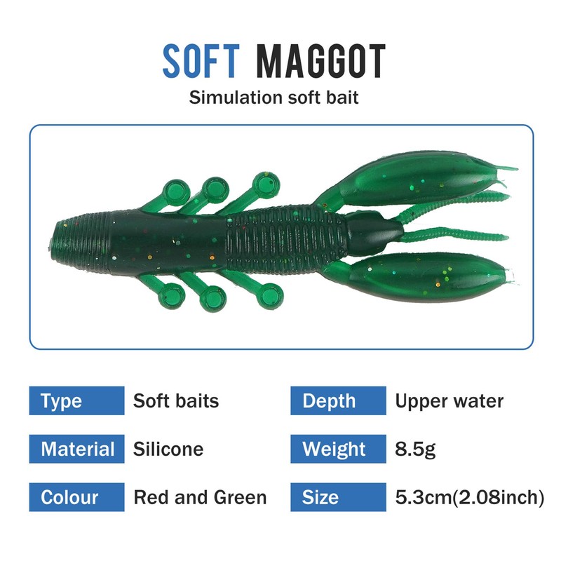 RoseFlower 146 Pieces Fishing Lure Kits Mixed Universal Artificial Soft