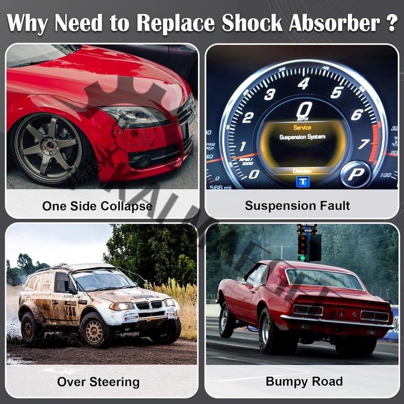 Kalmaegee Front Right Shock Strut Assembly for Land Rover LR2