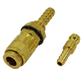 RIVERWELD Argon Quick Connect Fittings Hose Connector for QQ300 PTA DB SR WP 17 18 26 TIG Welding Torch Red Blue Gold Color 3set