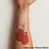 'Boxing Gloves' Temporary Tattoo - Water Resistant, Skin-Safe, Non-Toxic Transfer