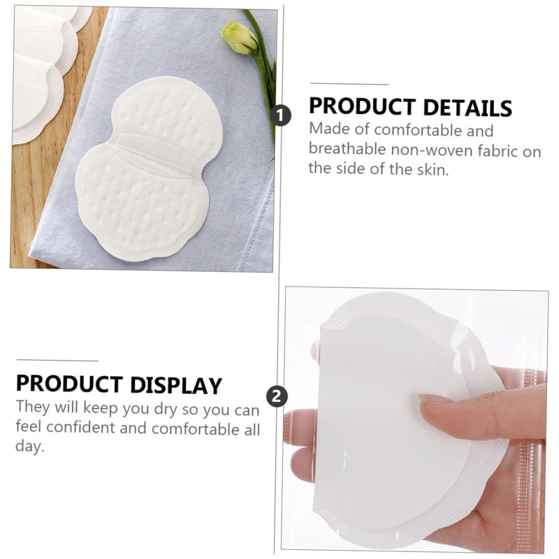 Healeved Sets Armpit Pad Anti-sweat Mat Disposal Absorbent Pads for