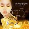 24K Gold Crystal Collagen Under Eye Mask, Anti Aging Hyaluronic