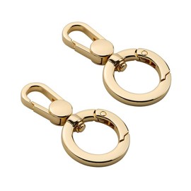 TANJUN, Set of 2, Key Chain, Spring Key Chain, One-touch Handicraft Supplies, Key Chain, Parts, Handicraft Supplies, DIY Auxiliary Materials, Handicraft Supplies, Backpack, Wallet, Keychain, Cell