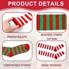 2Pairs Christmas Striped Socks, Xmas Long Knee High Socks Stretchy