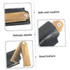 Healvian 1set Folding Wooden Beard Comb Protective Case Compact Travel-friendly