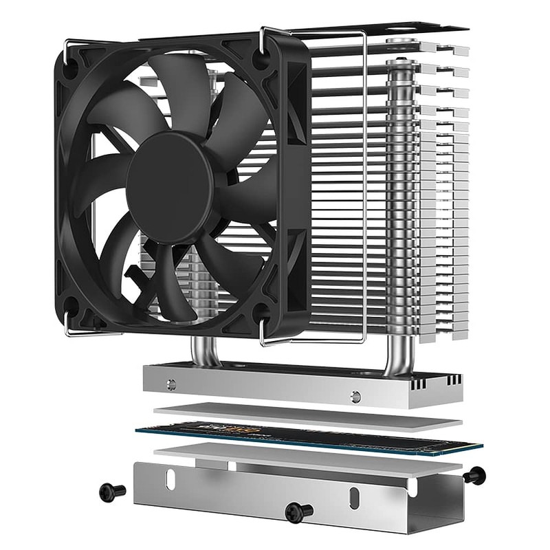 JIUSHARK M2-THREE M2 SSD Heatsink with 2.4 inch (60 mm)