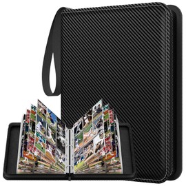 Álbum para Tarjetas Coleccionables, Carpeta con 9 Bosillos 60 Páginas, Compatible con TCG Pokémon, MTG, Digimon, YUGIOH, Estuche de Guardado para Niño