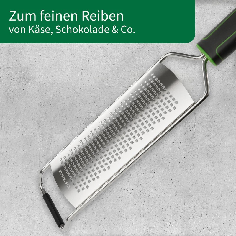 Chefkoch Premium Hand Grater - For Fine Grating of Cheese,